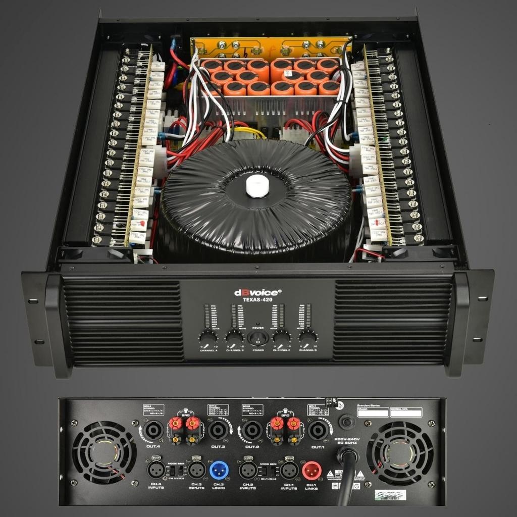 POWER AMPLIFIER DBVOICE POWER FOUR 4CH 4X2000 WATT ORIGINAL GARANSI DB VOICE ( BISA COD)