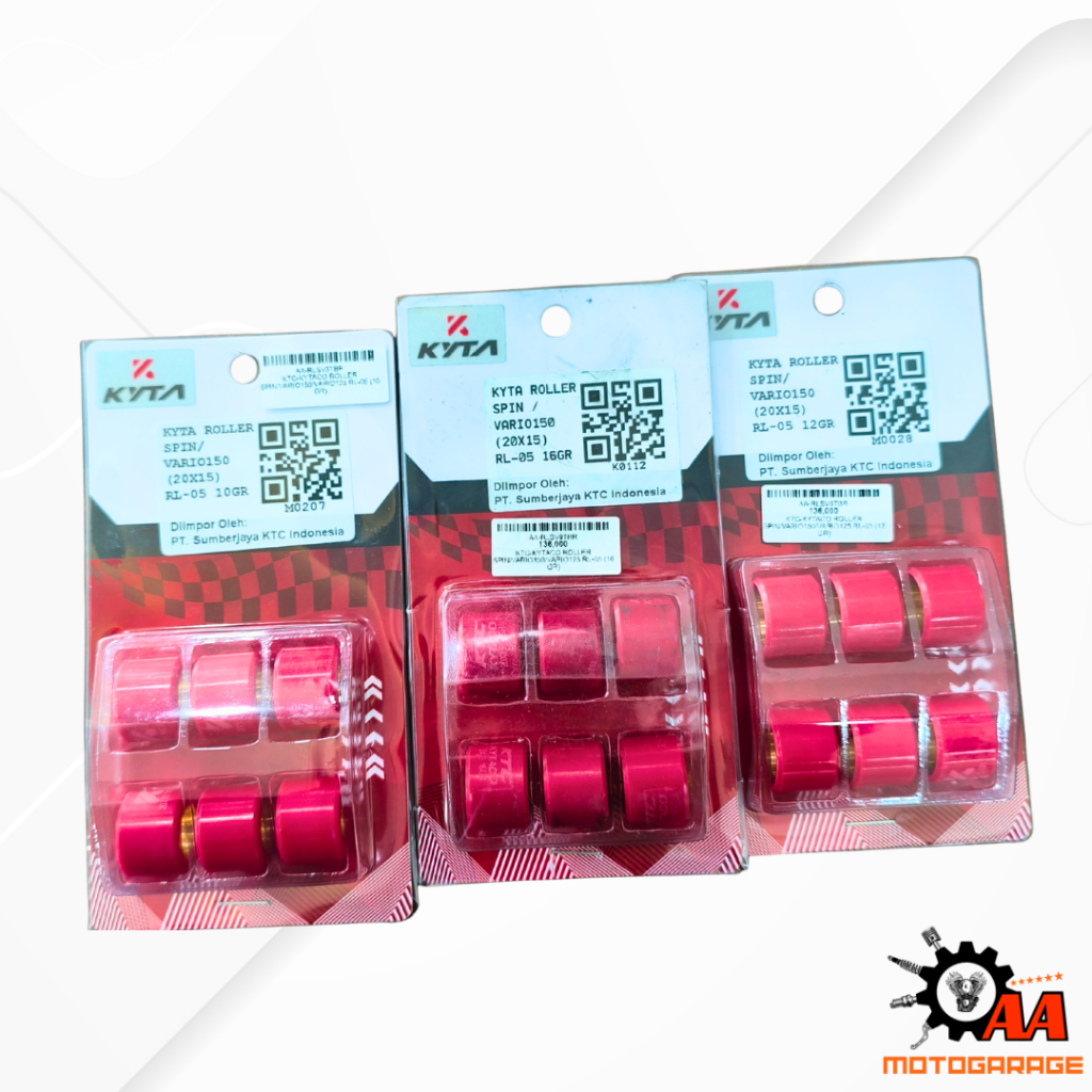 ROLLER KTC KYTA SPIN/VARIO 125 VARIO/PCX 150 8/9/10/11/12/13/14/15/16 Gram
