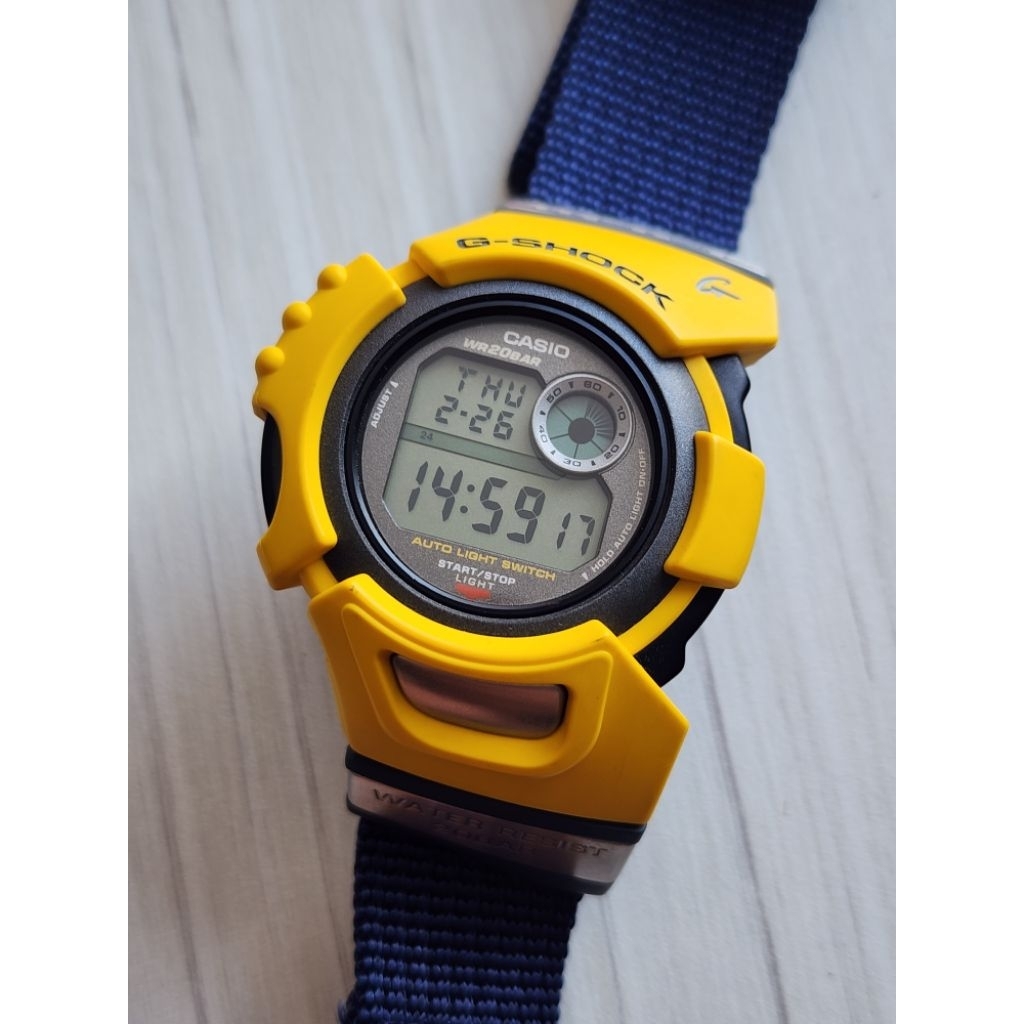G-Shock G-Lide DWX-100-9BT Yellow JAPAN RARE MULUS
