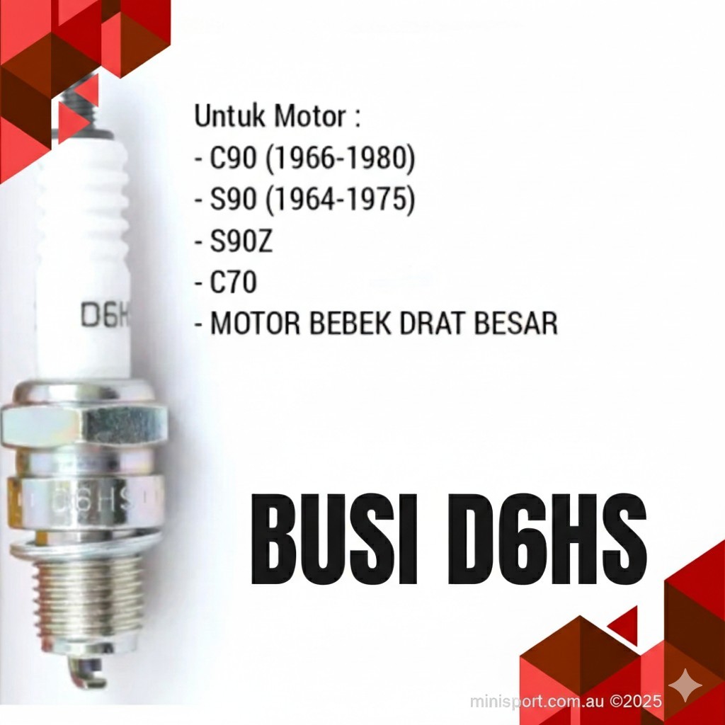 Busi NGK D6HS Motor Lama