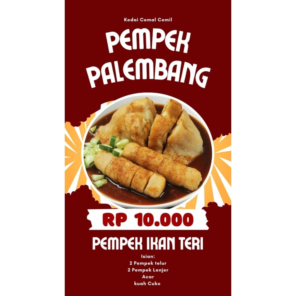 Pempek Palembang Ikan Teri Kemasan Frozen