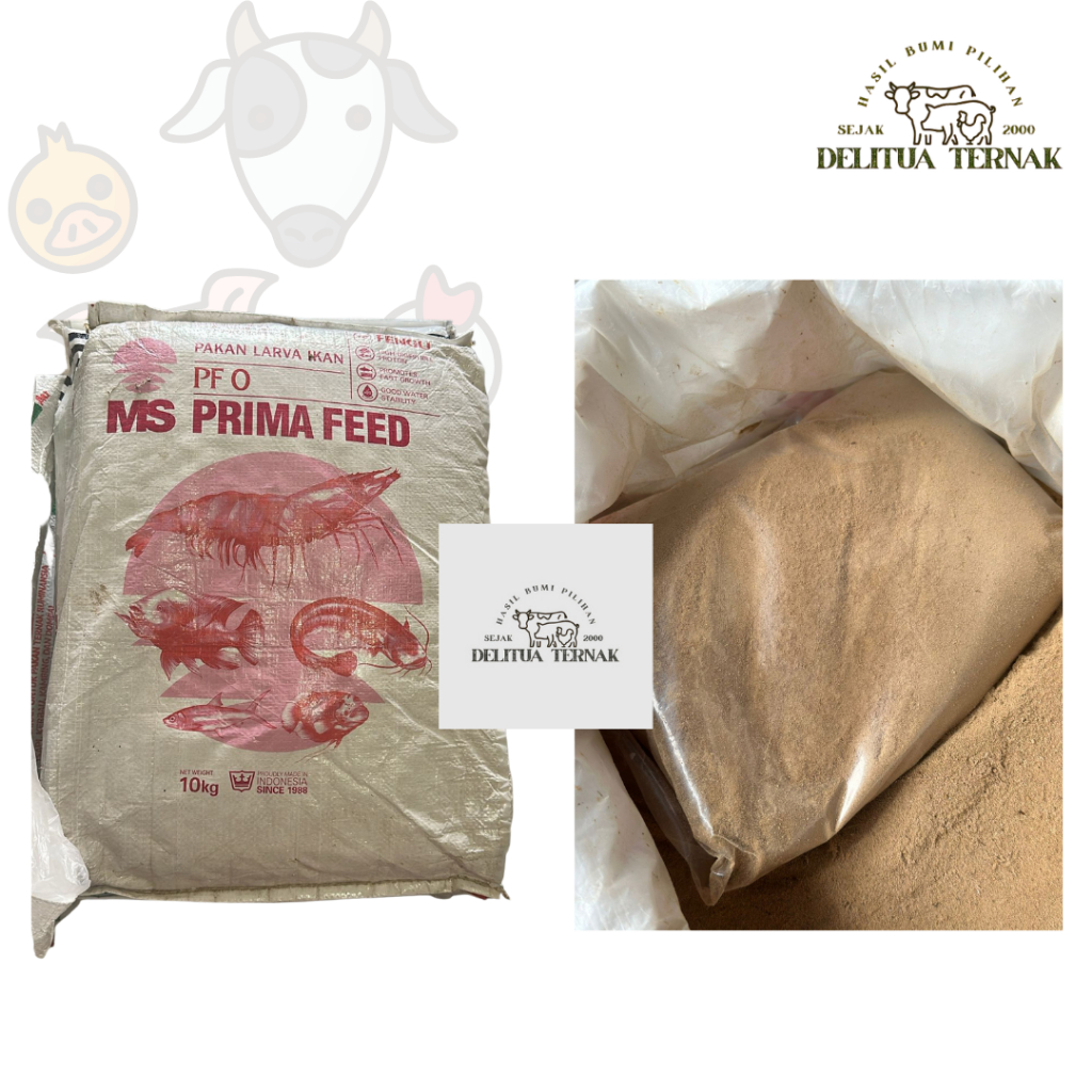 MS Prima Feed Pakan Ikan PF 0  Per Kg (Halus) untuk Benih
