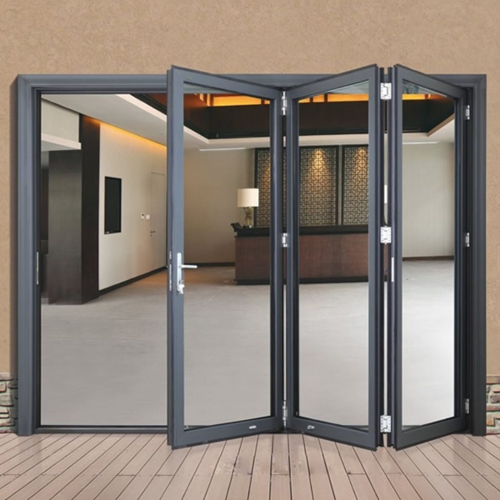 PINTU LIPAT ALUMINIUM KACA