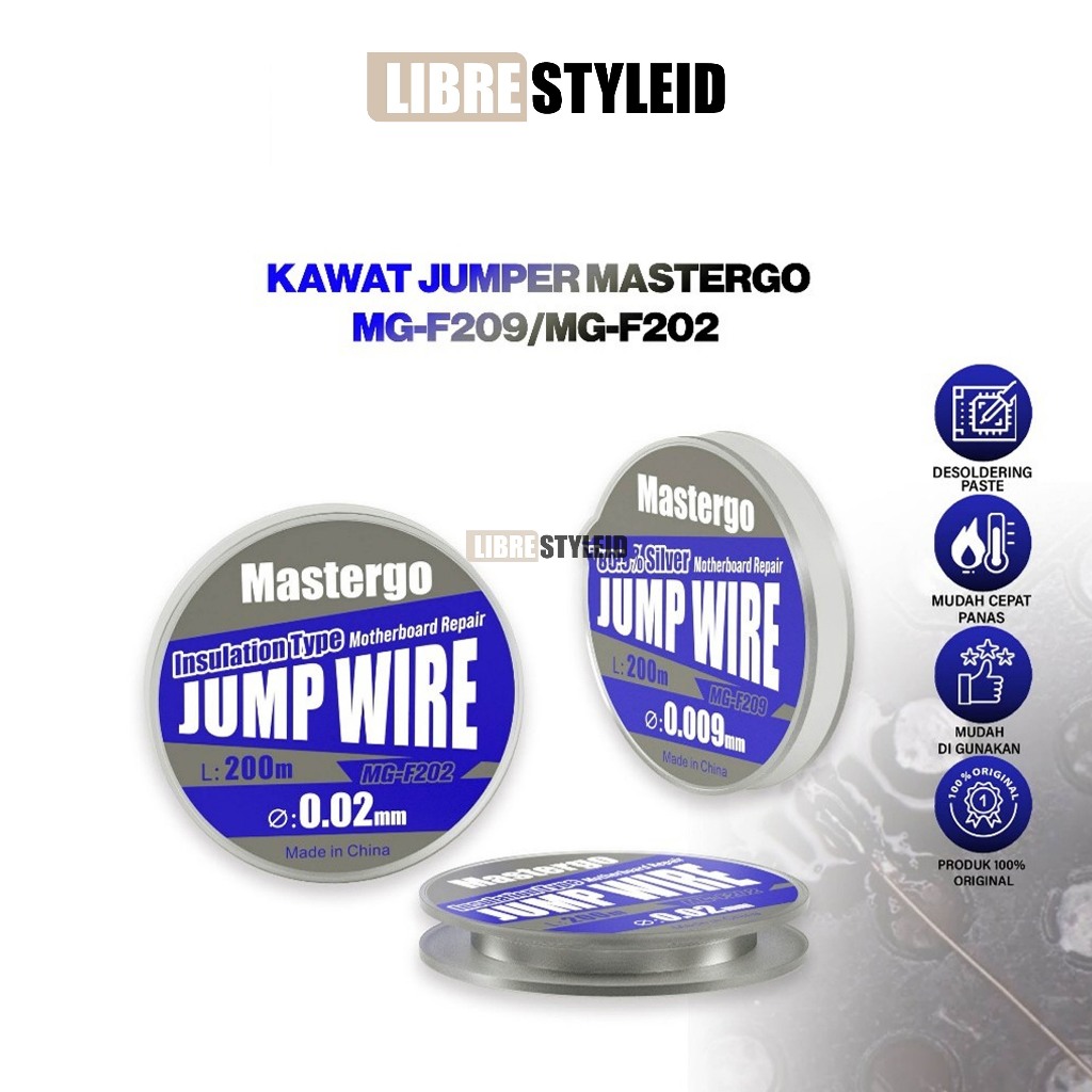 MASTERGO MG-F209/MG-F202 Kawat Jumper Original - Kawat Jumper Wire MG-F209 0.009mm /MG-F202 0.02mm O