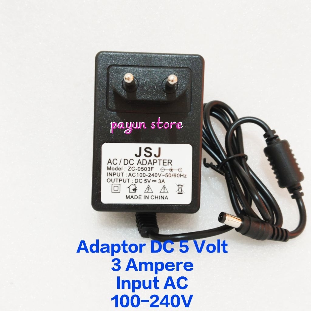 AC to DC Adaptor 5V 3A
