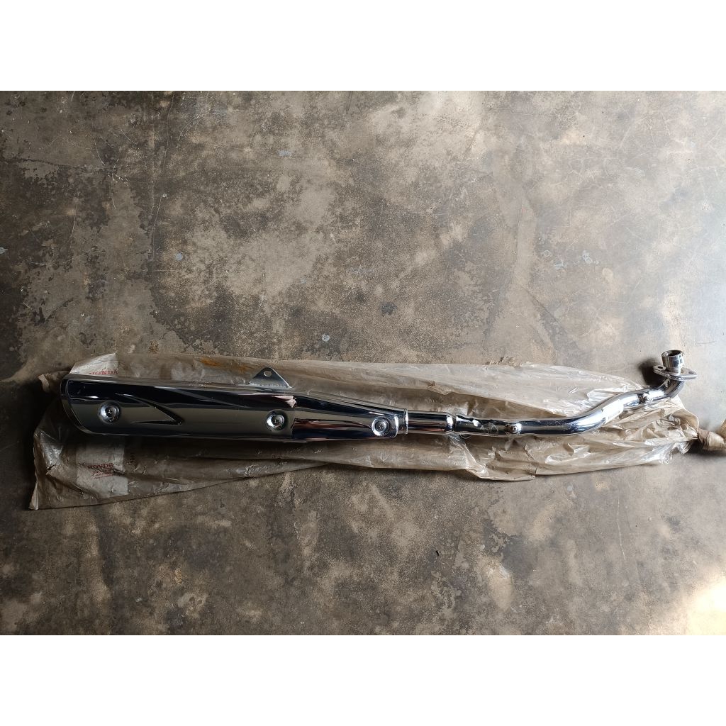 knalpot assy honda karisma x125 / supra x125 old. original AHM