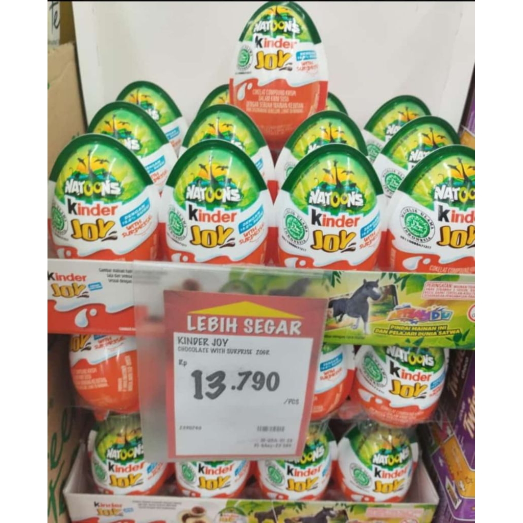 Kinder Joy Natons 20g Original | Coklat Telur Surprise Mainan Anak | Cocok Hampers & THR