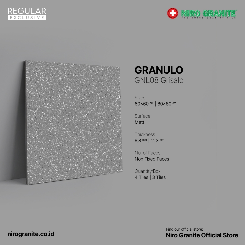 NIRO GRANITE 1st Grade - Granulo GNL08 - Matt - 60 x 60