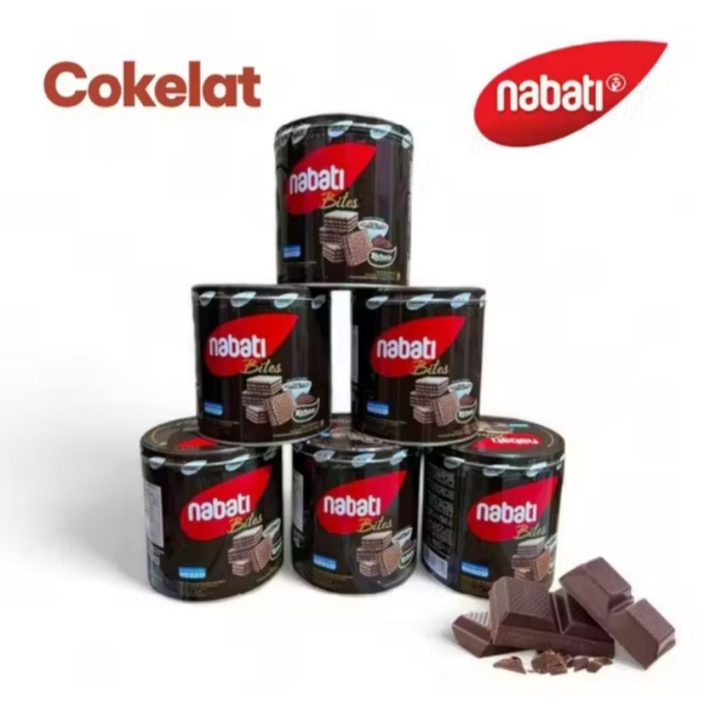 Wafer Nabati Bites Richoco 240gram Kaleng 1 dus isi 6 Kaleng