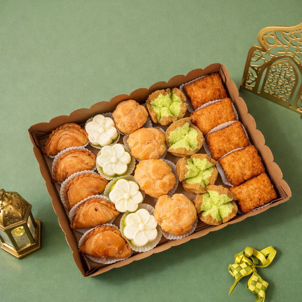 RAMADAN HAMPERS  Jajanan Pasar Tampah Box (22 pcs kue)