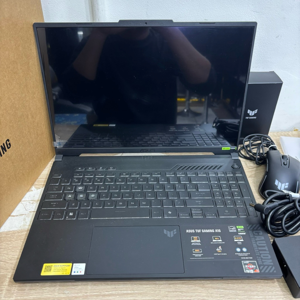 Laptop Asus TUF Gaming A16 FA607N RTX 4050 16/512gb Fullset Garansi Resmi