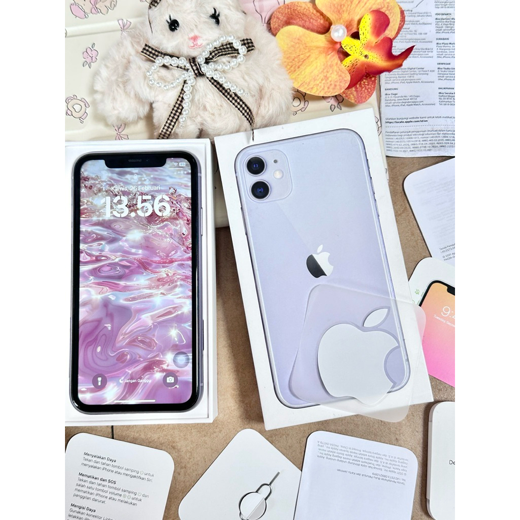 iphone 11 ibox 64 gb purple ungu lilac resmi