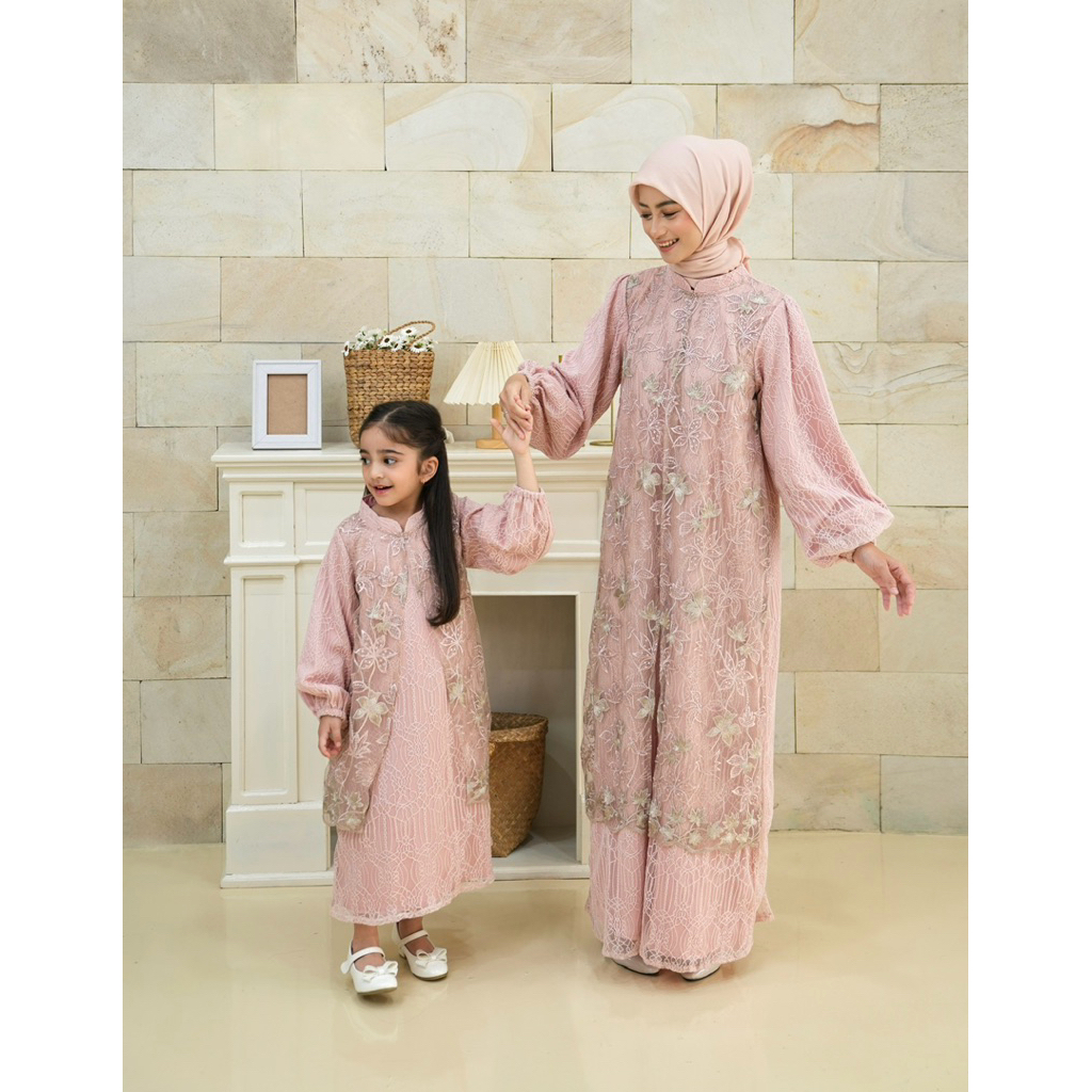 Little Jent - Binar | Dress Baju Anak Perempuan Lebaran Raya Idul Fitri