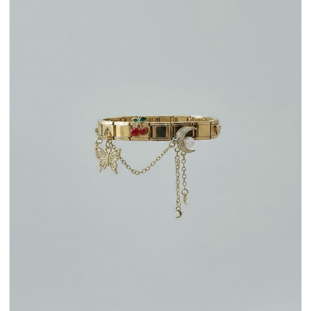 Italian Bracelet / Italian Charm / Custom Italian / gelang custom / gelang Stainless