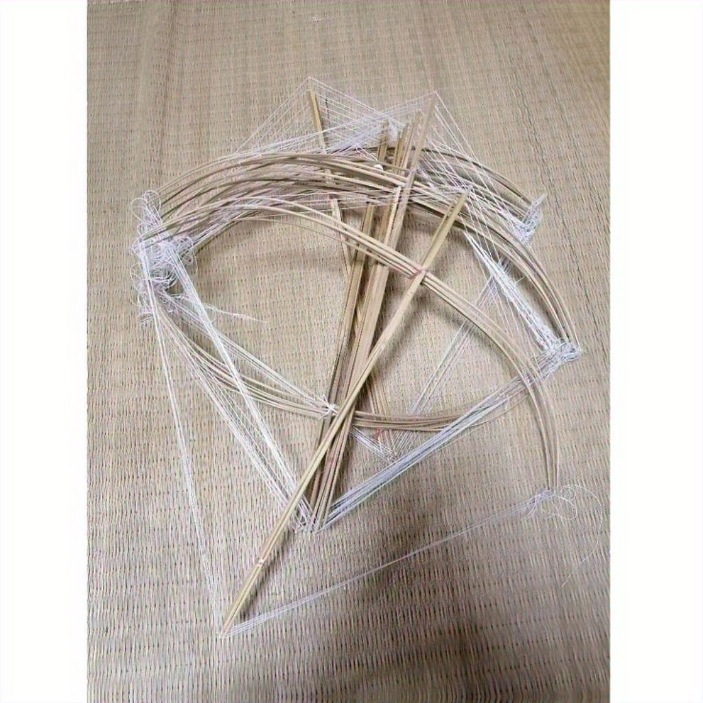 Kerangka Layang-layang Layangan Bambu Kerangka Layangan Segi Empat Bambu Lentur Layangan Lilitan