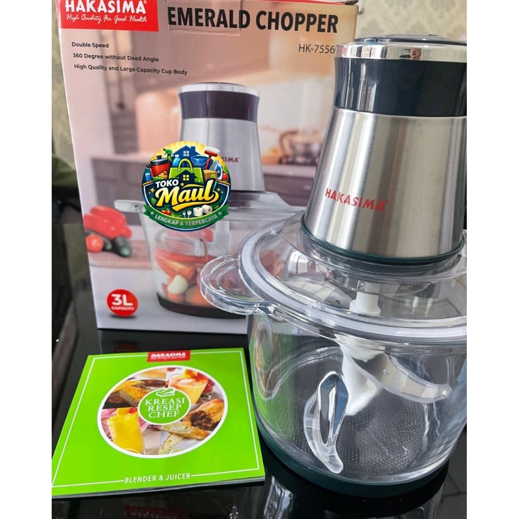 (Free Gift) Chopper Blender 3 Liter Sebaguna ORI Hakasima packing no bubblewrap
