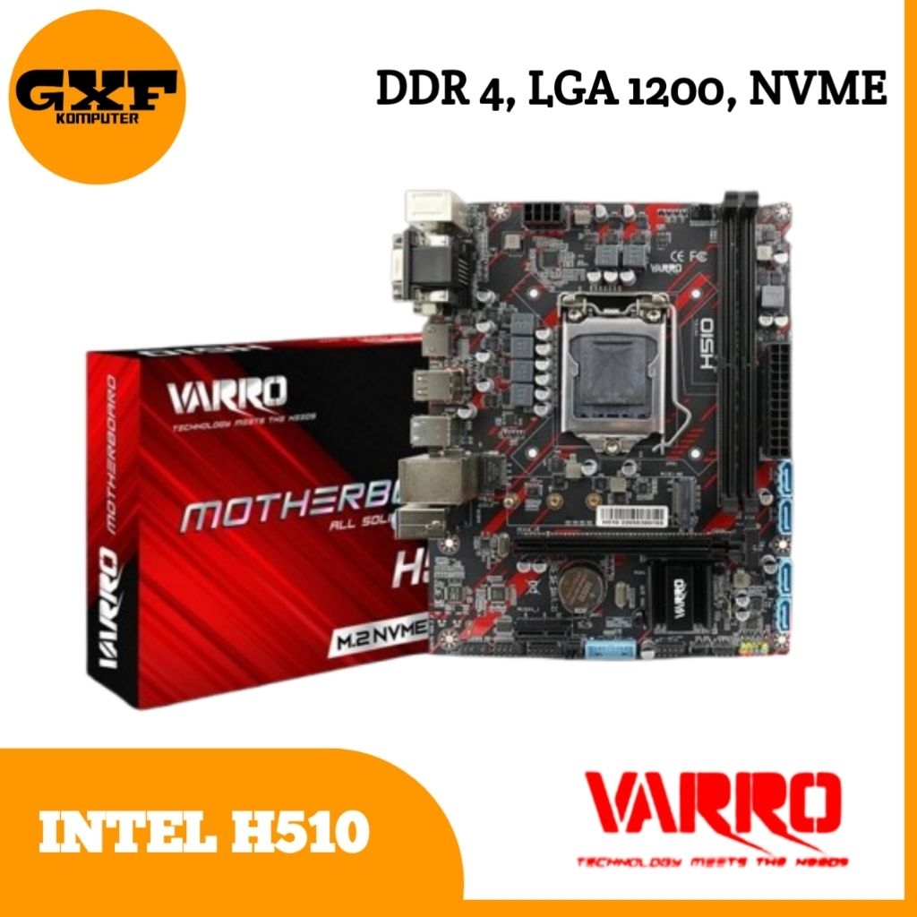 Motherboard VARRO H510 (LGA1200, Intel H510, DDR4, NVME)