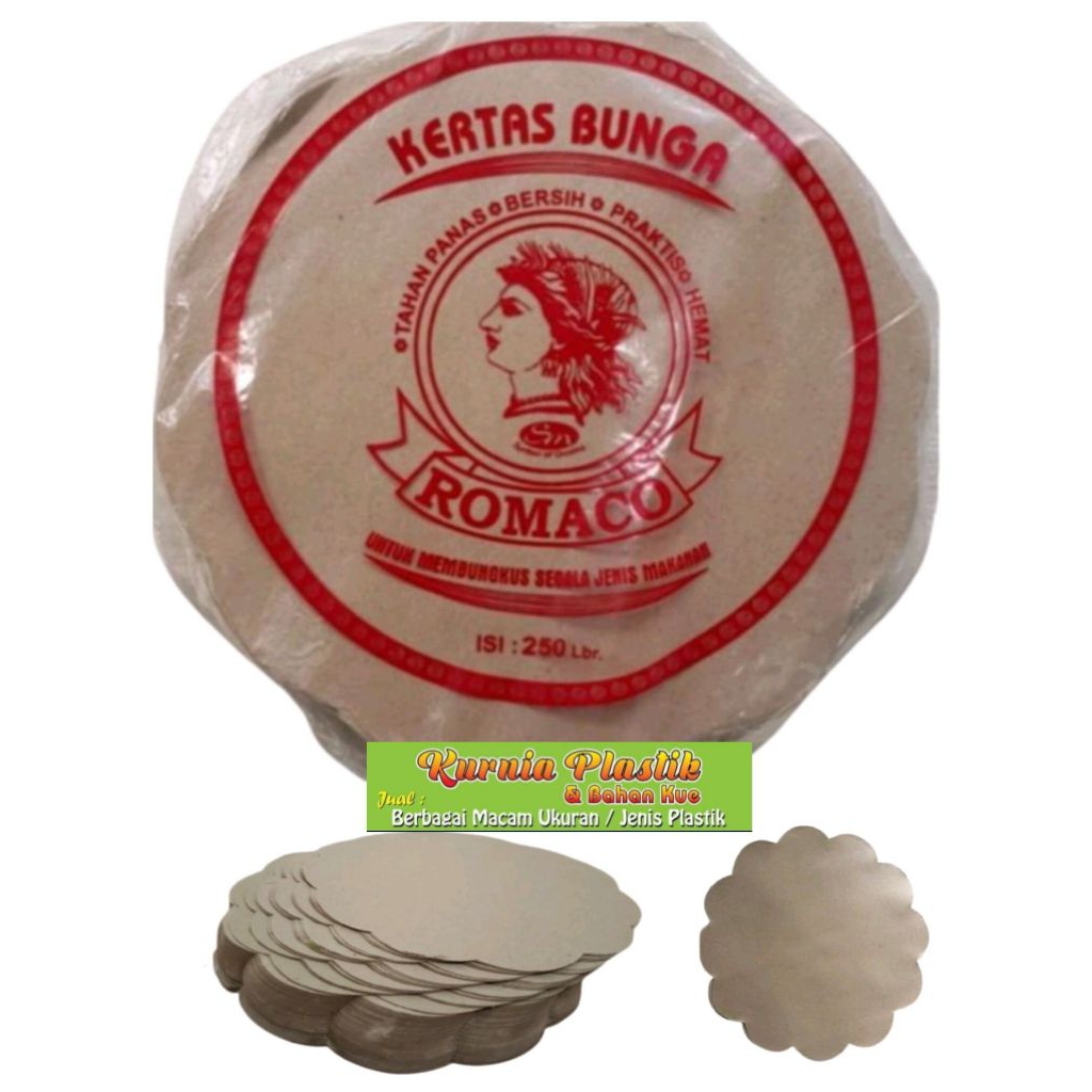 Kertas Nasi Bunga merk Romaco