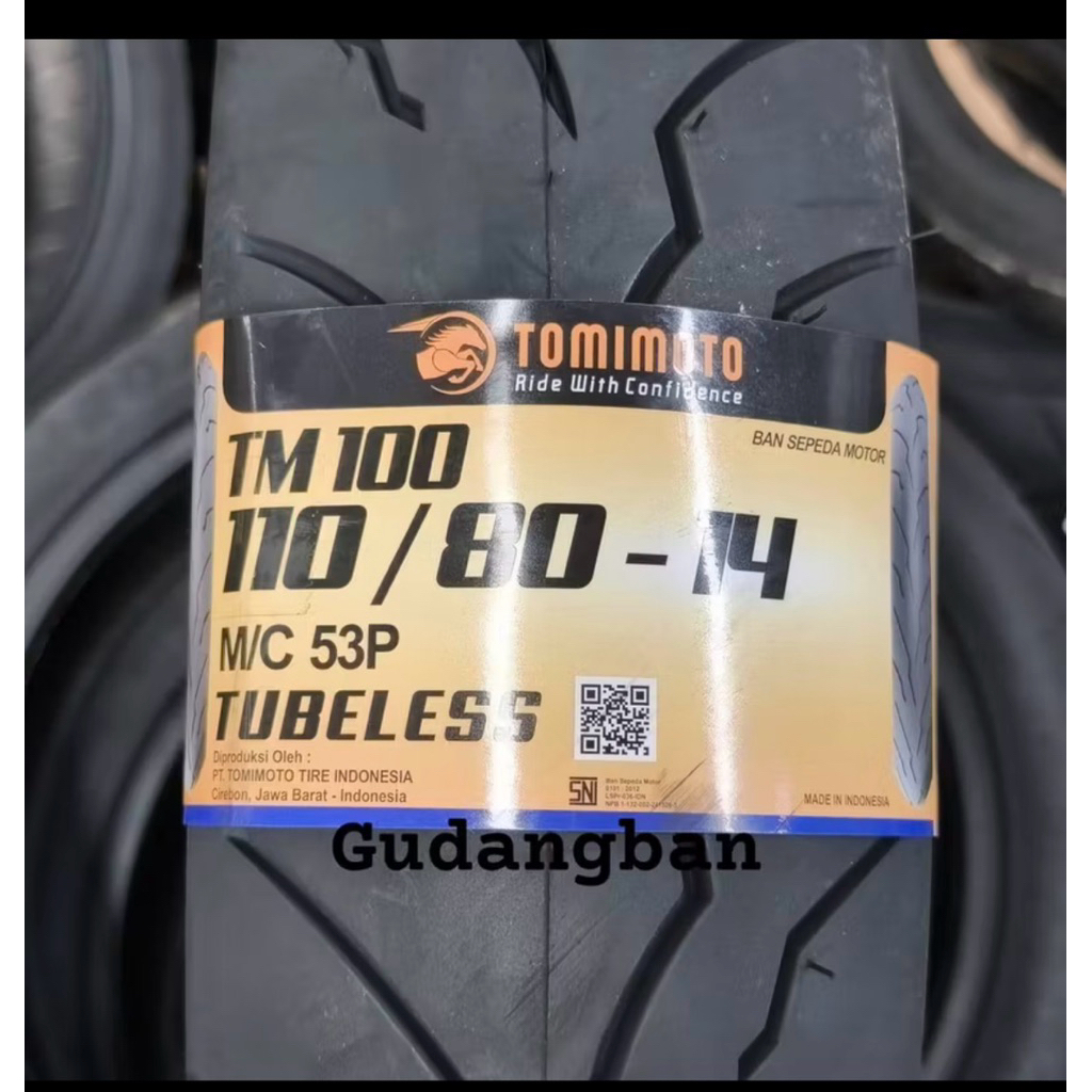 ban vario 160 Ban luar ukuran 110/80-14 Tubles Tomimoto