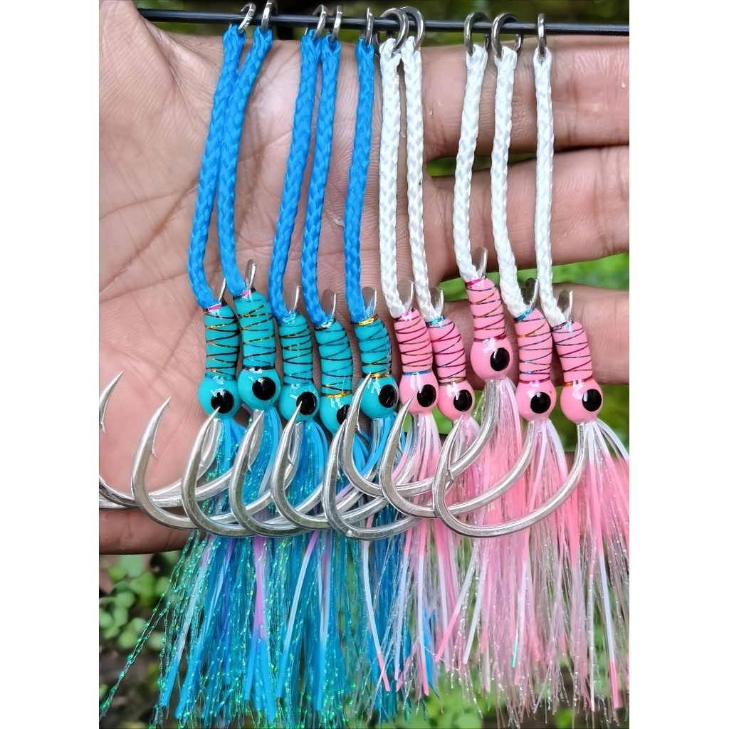 assist hook jigging single pike 4/0 jig 250-400gr full gid