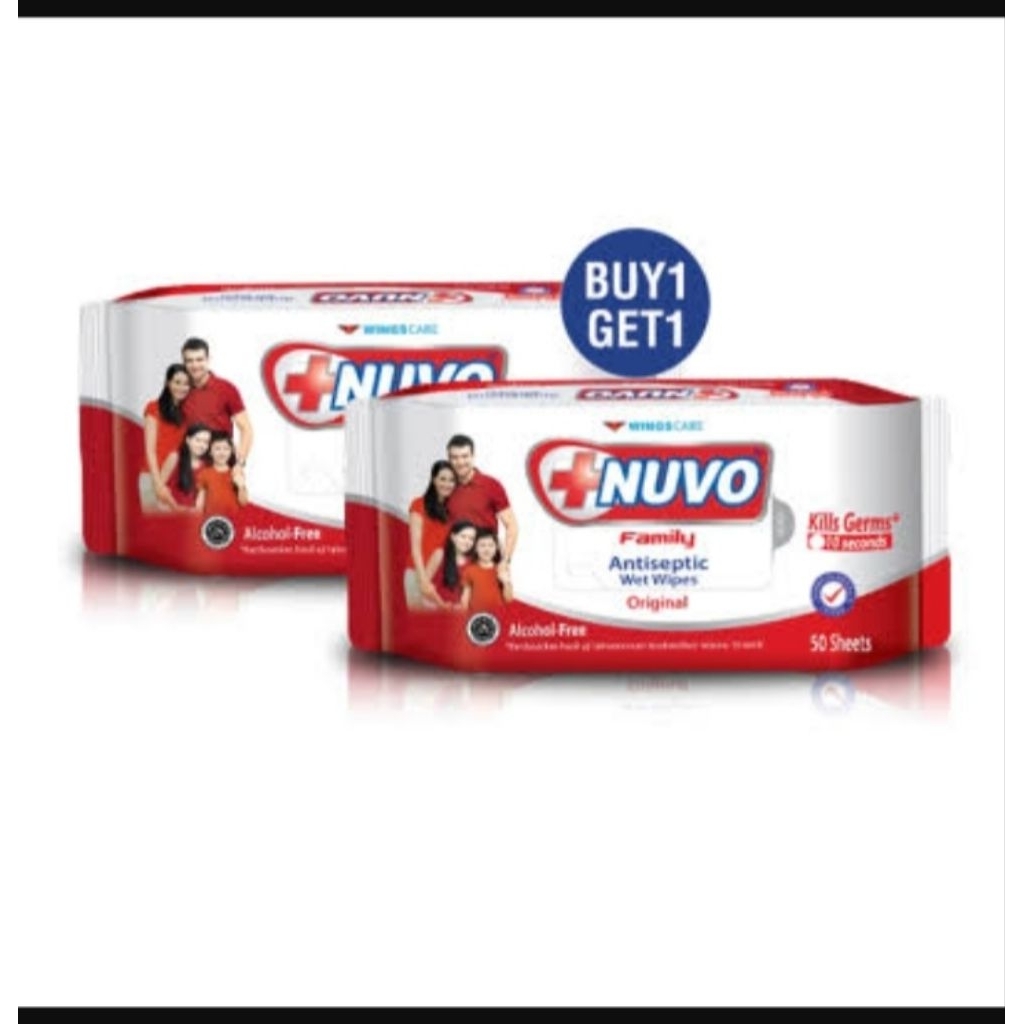 Nuvo family wet wipes Merah