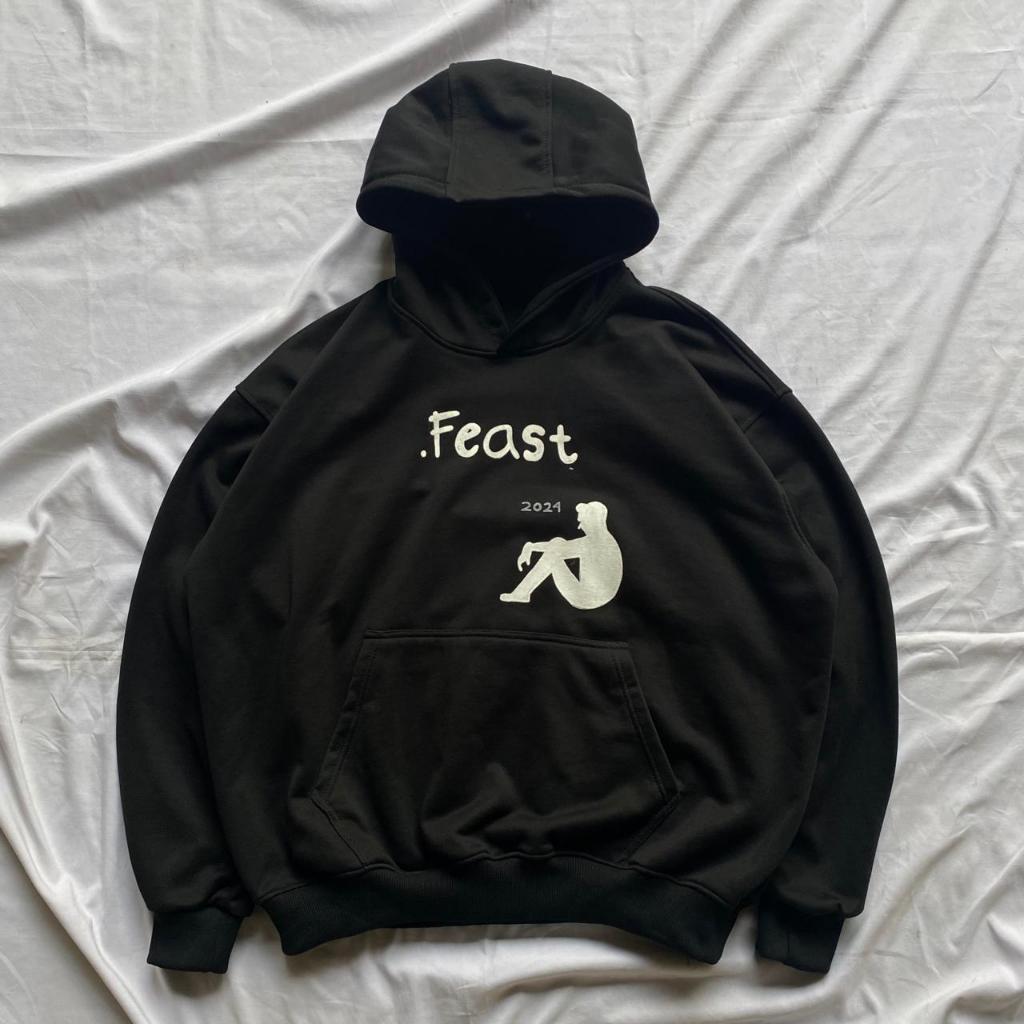 PRE-ORDER REWORKED HOODIE "FEAST" OVERSIZE BOXY
