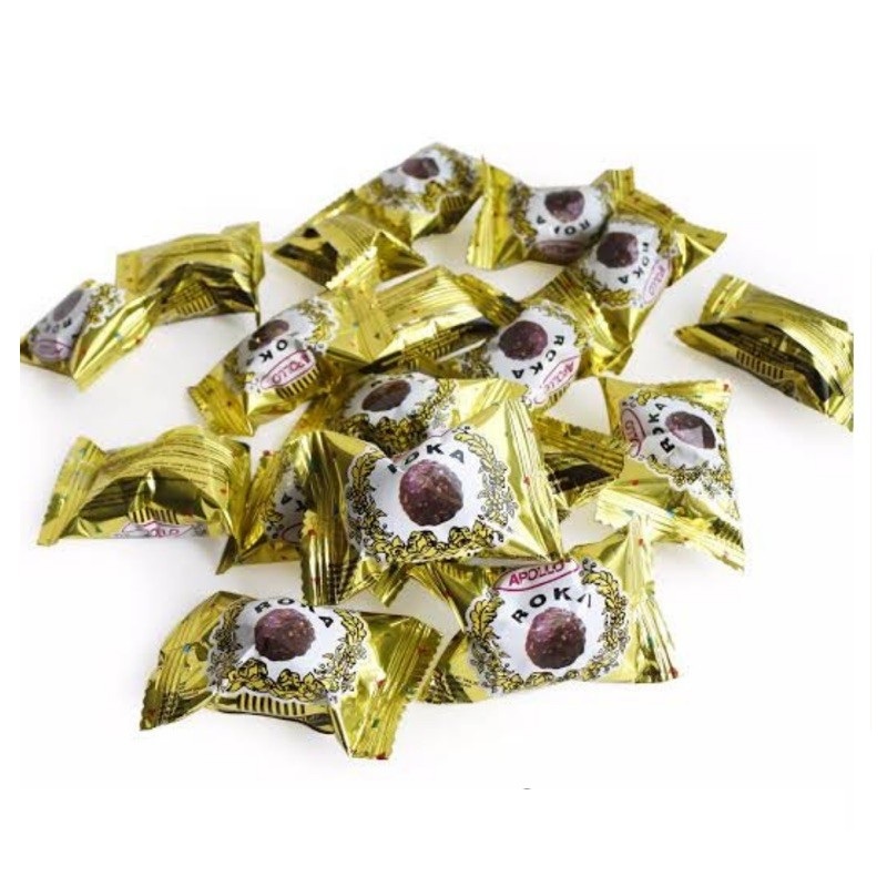 Roka Apollo Chocolate Wafer Ball Coklat Apollo Malaysia Coklat Wafer Roka - Kiloan