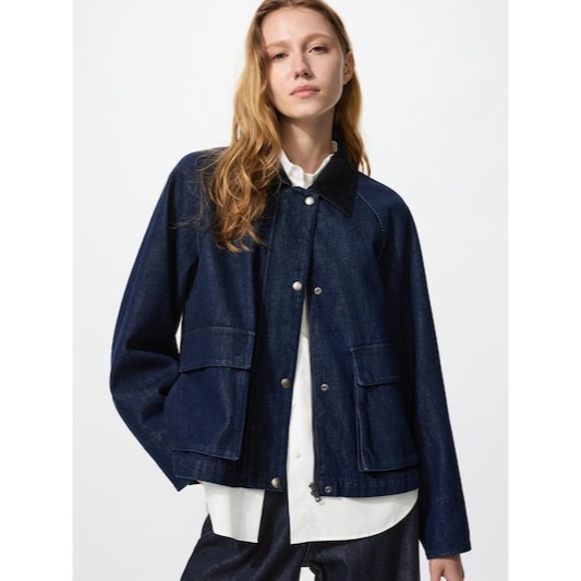 Uniqlo Utility Short Jacket Denim