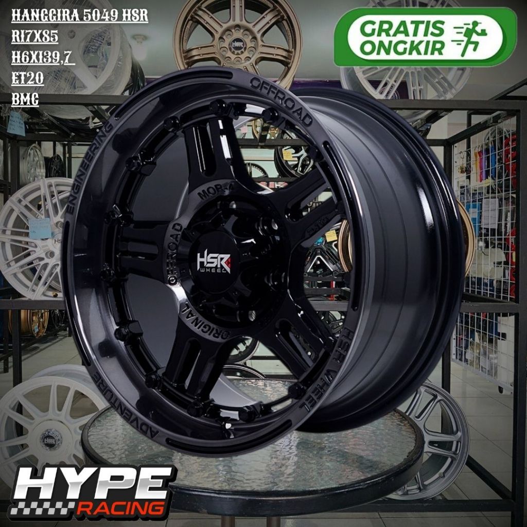 Velg Mobil HSR HANGGIRA R17 buat Hilux DC , DMAX , PRADO , FORTUNER , PAJERO Ring 17