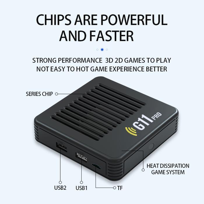 POWKIDDY Game Box G7 / Game Box G11 Pro Retro Video Game Console Android TV Mini Game Box Wireless