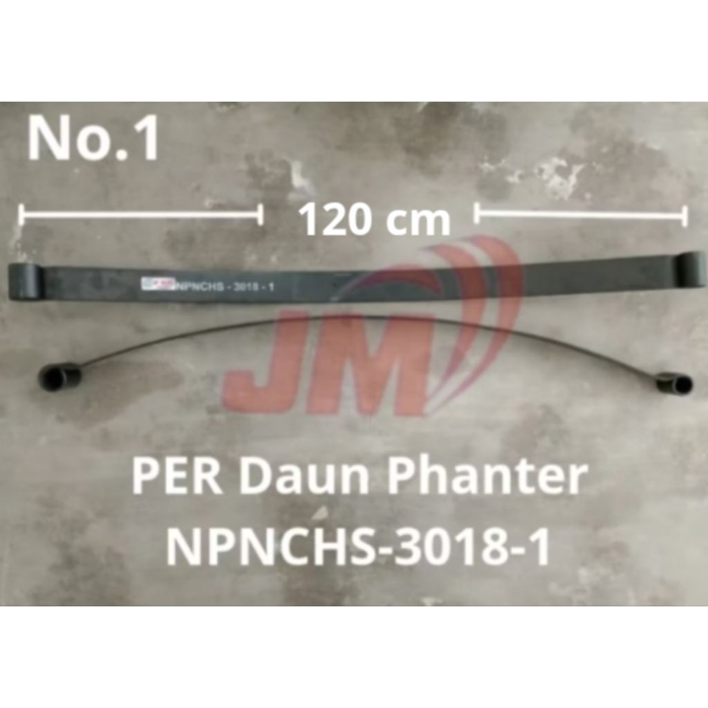 PER DAUN ISUZU PANTHER No.1 Ada Lubang Bushing ( PER Babon ) L = 6 Cm ( NPNCHS-3018-1 )