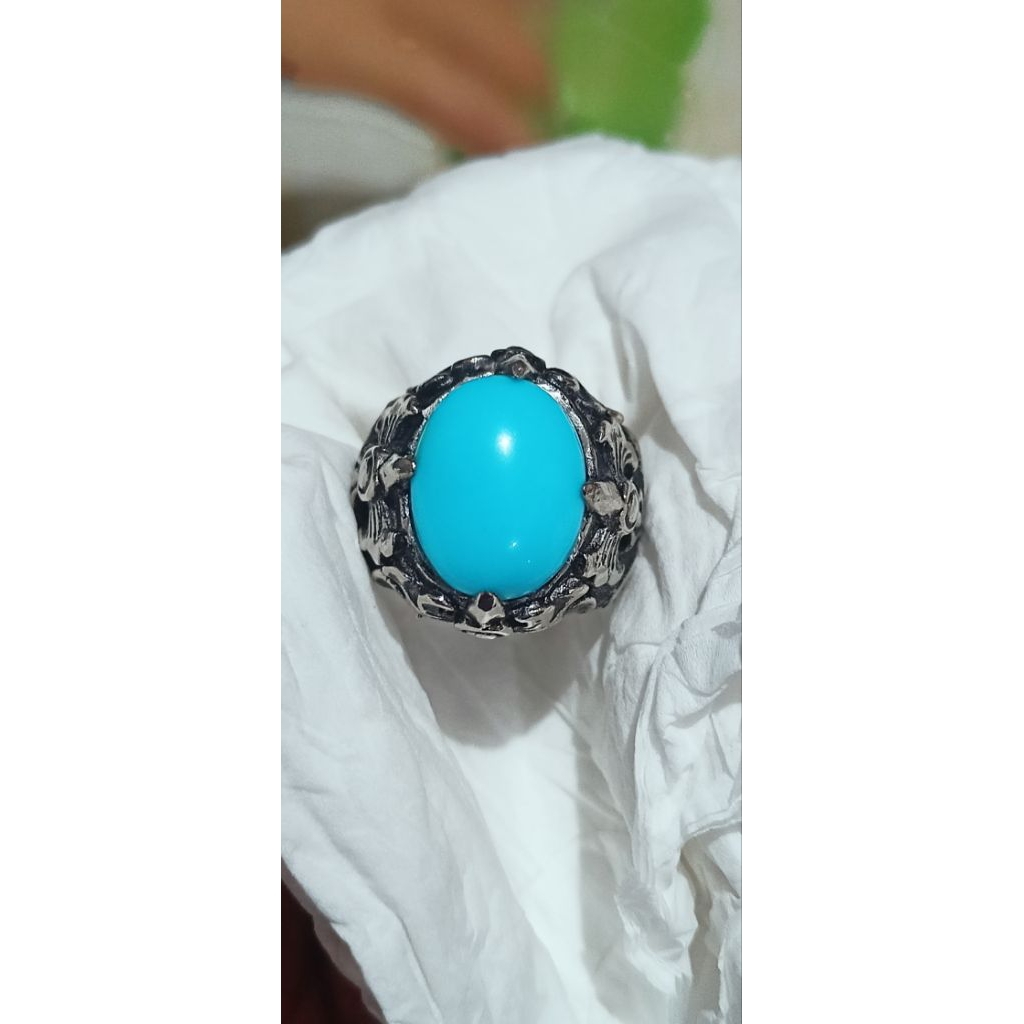 Pirus Persia Biru Polos mewah
