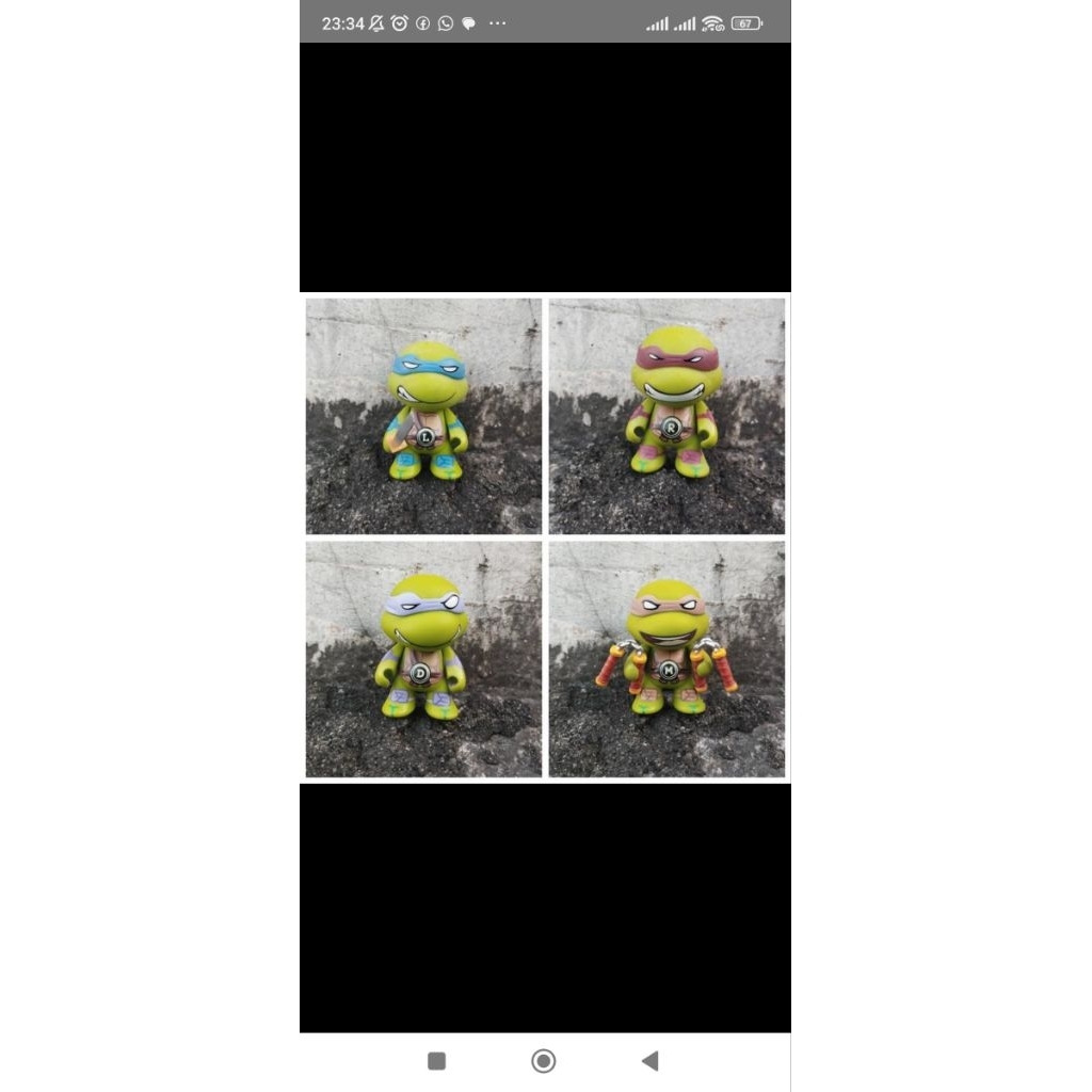 MAINAN ACTION FIGURE CHIBI NINJA TURTLES ORIGINAL