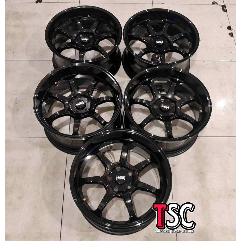 VELG HSR YALIMO RING 18 (5PCS) LUBANG BAUT 5X114.3 ET 22 LEBAR 9 RATA SECOND