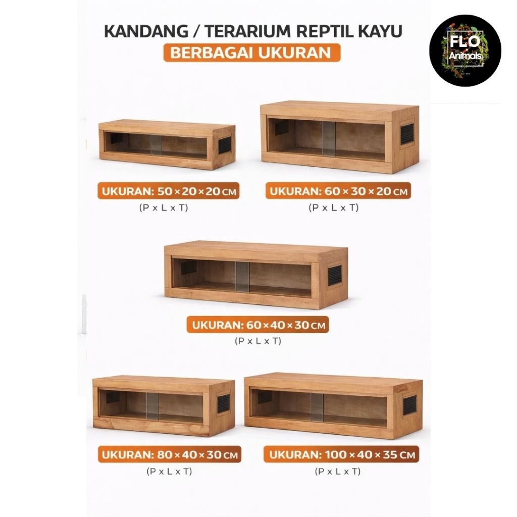 KANDANG REPTIL TERARIUM | BOX REPTIL CAGE