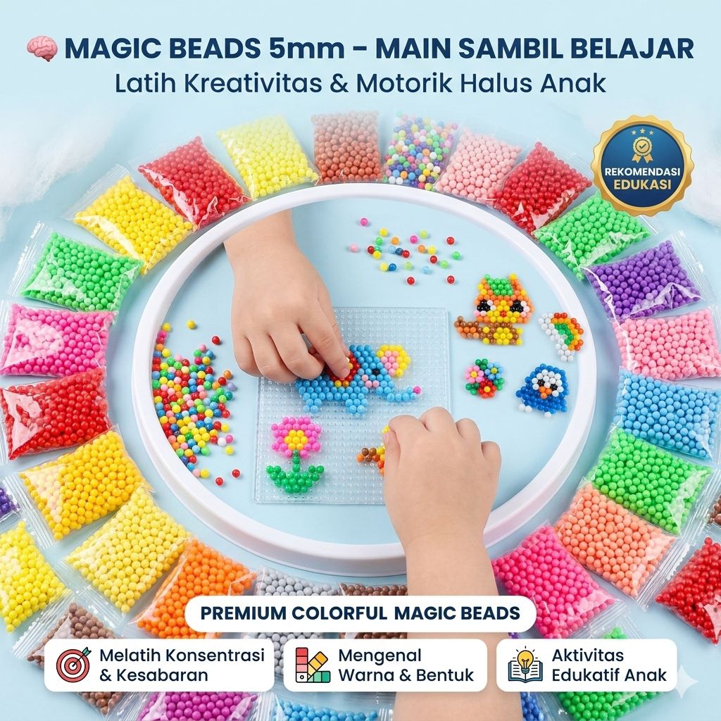 Mainan beads Water Magic / Refill Magic  Beads  / Murah / warna 1 - 24
