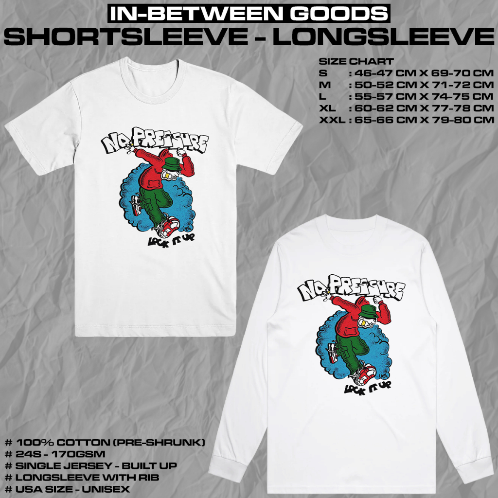 NO PRESSURE - LOCK IT UP | T-SHIRT | LONGSLEEVE | SKATE PUNK | BAND MERCH