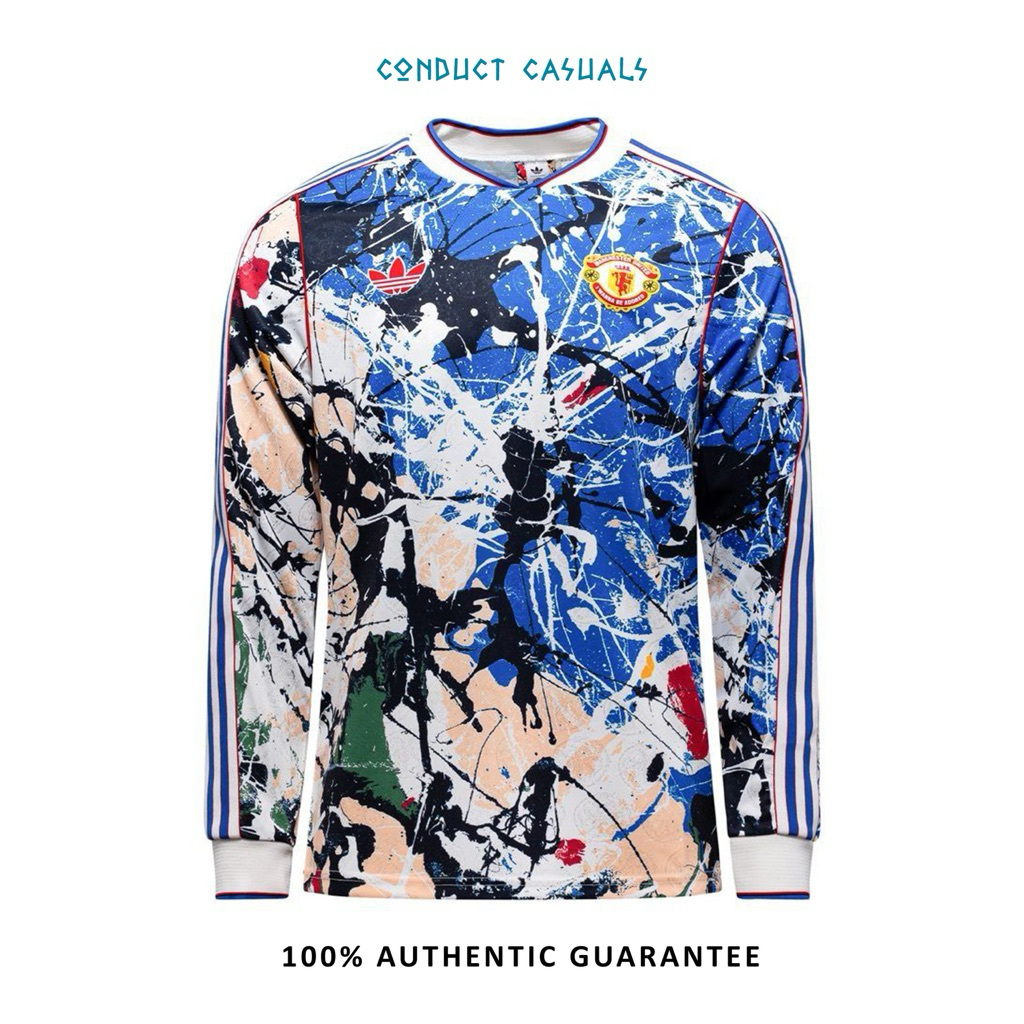 Adidas X Manchester United Stone Roses Long Sleeve Jersey Original