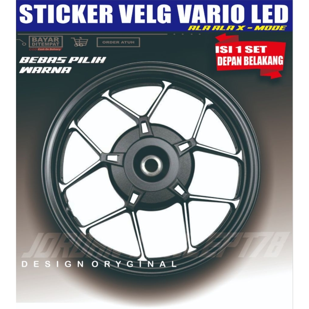 Stiker velg Vario ala ala x mode Cutting sticker variasi velg vario