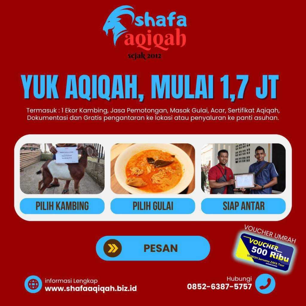 Paket Aqiqah Hemat - Aqiqah Padang - Shafa Aqiqah Padang