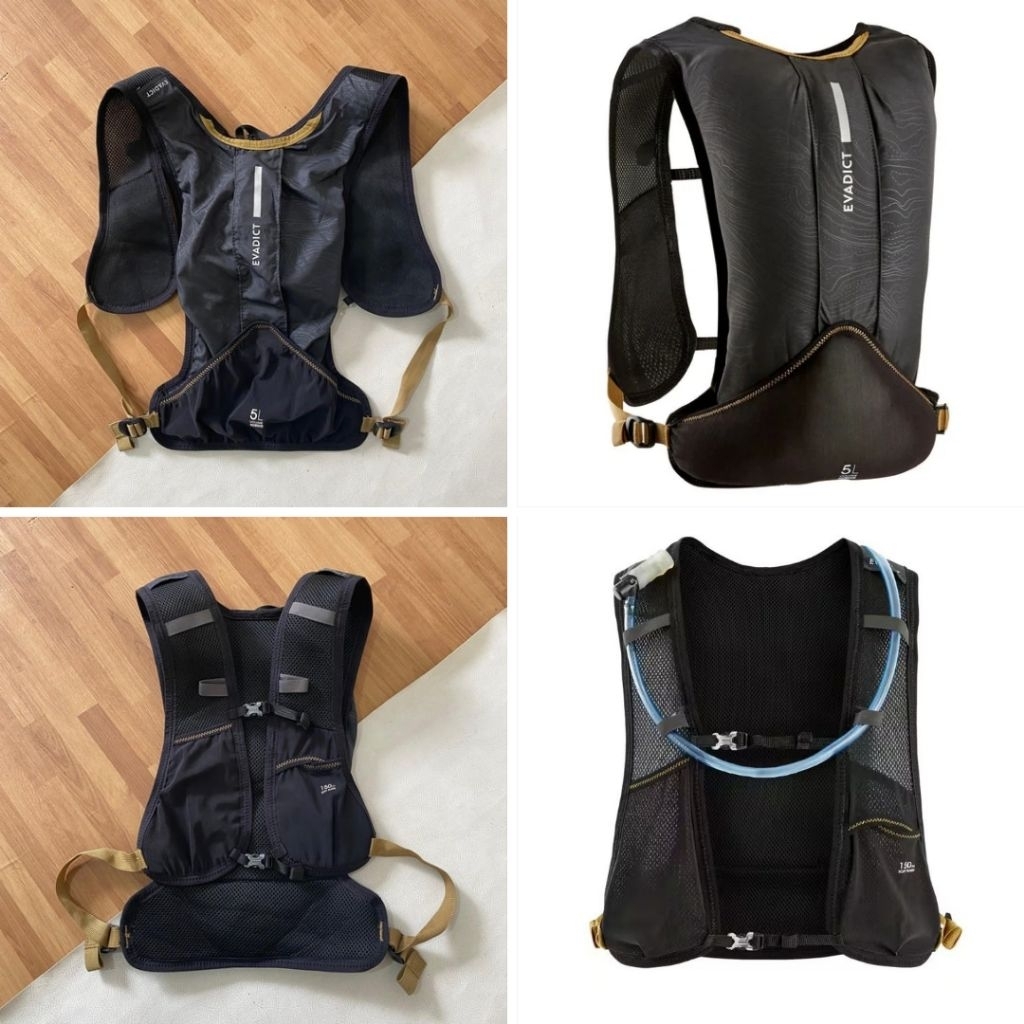 Decathlon Kalenji Evadict 5L Running Vest Tas Trail Run