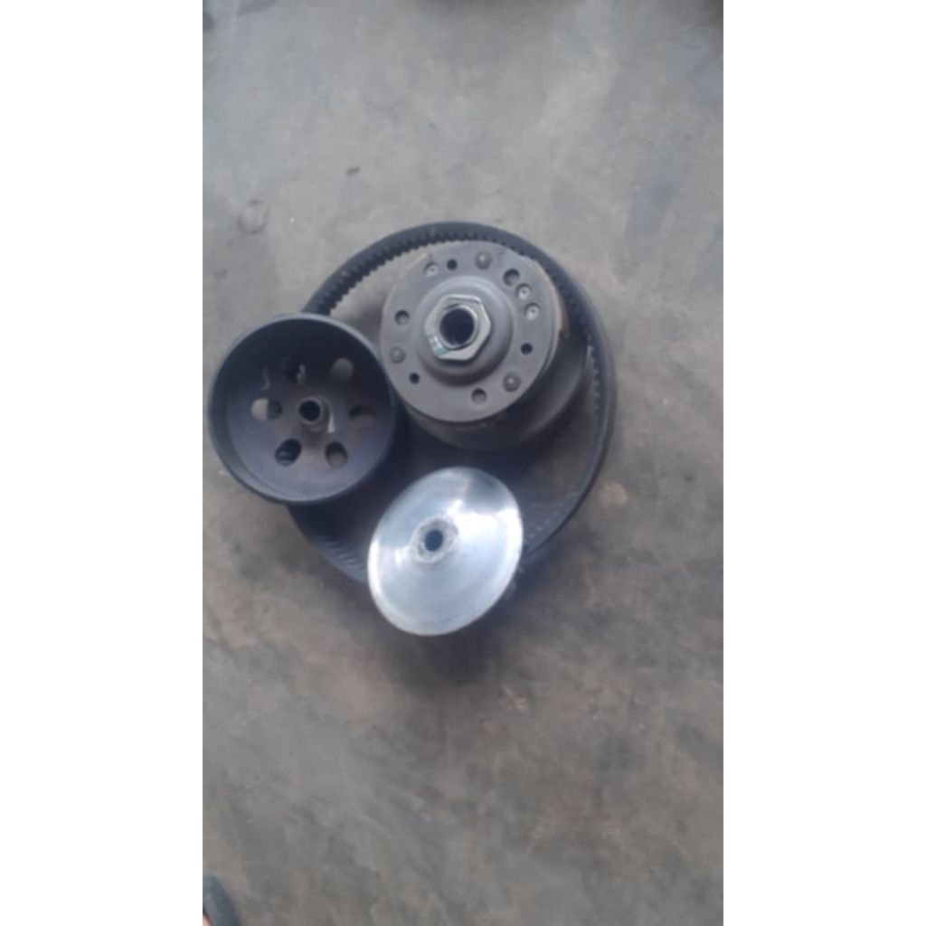 puli set belakang bonus puli depan set mio m3 original copotan