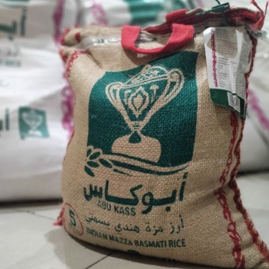 Beras Basmati Abukass India 5kg Original - Kualitas Premium, Beras Panjang