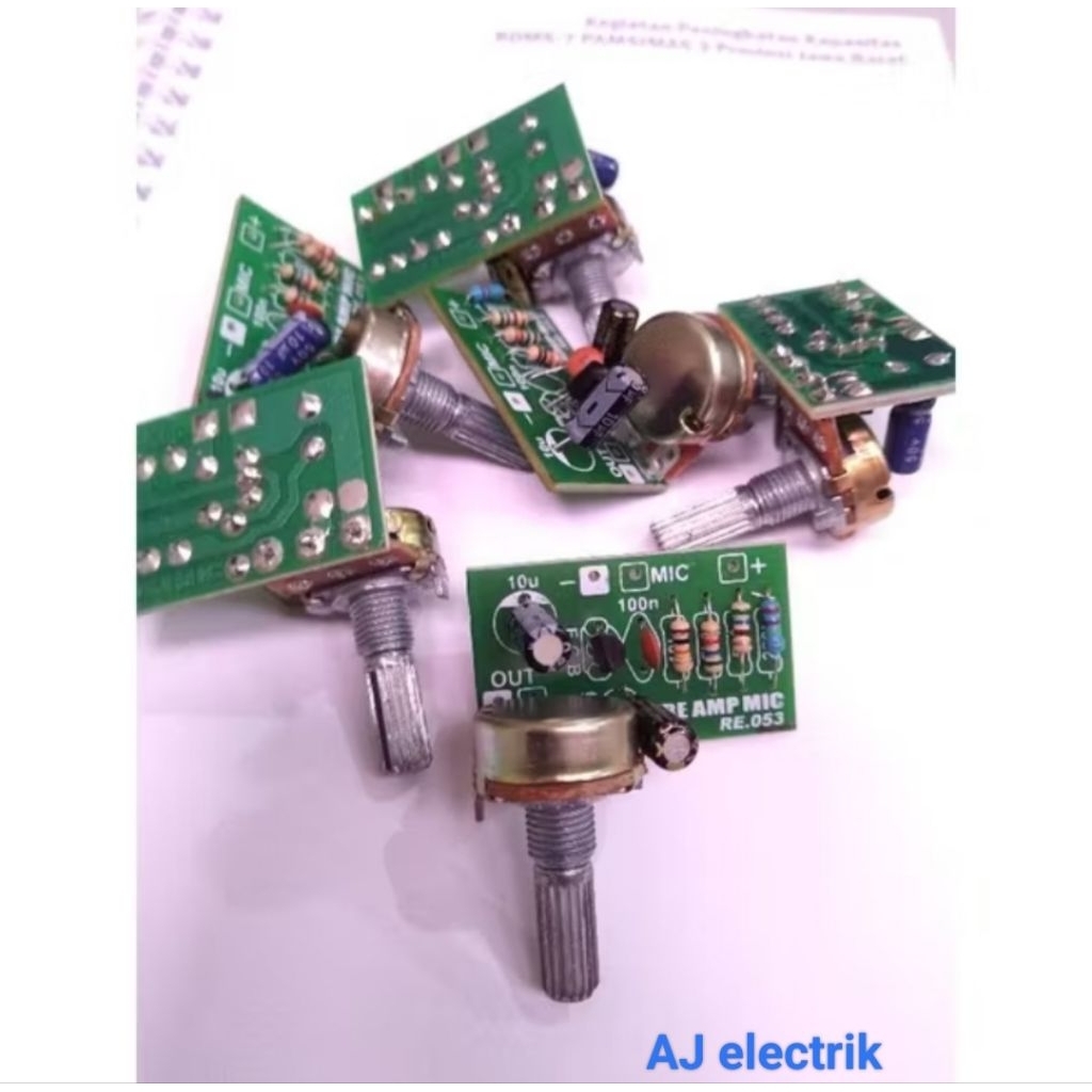 Kit Pre Amp Mic Penguat Mic 1 Transistor Dengan Kualitas Suara Terbaik