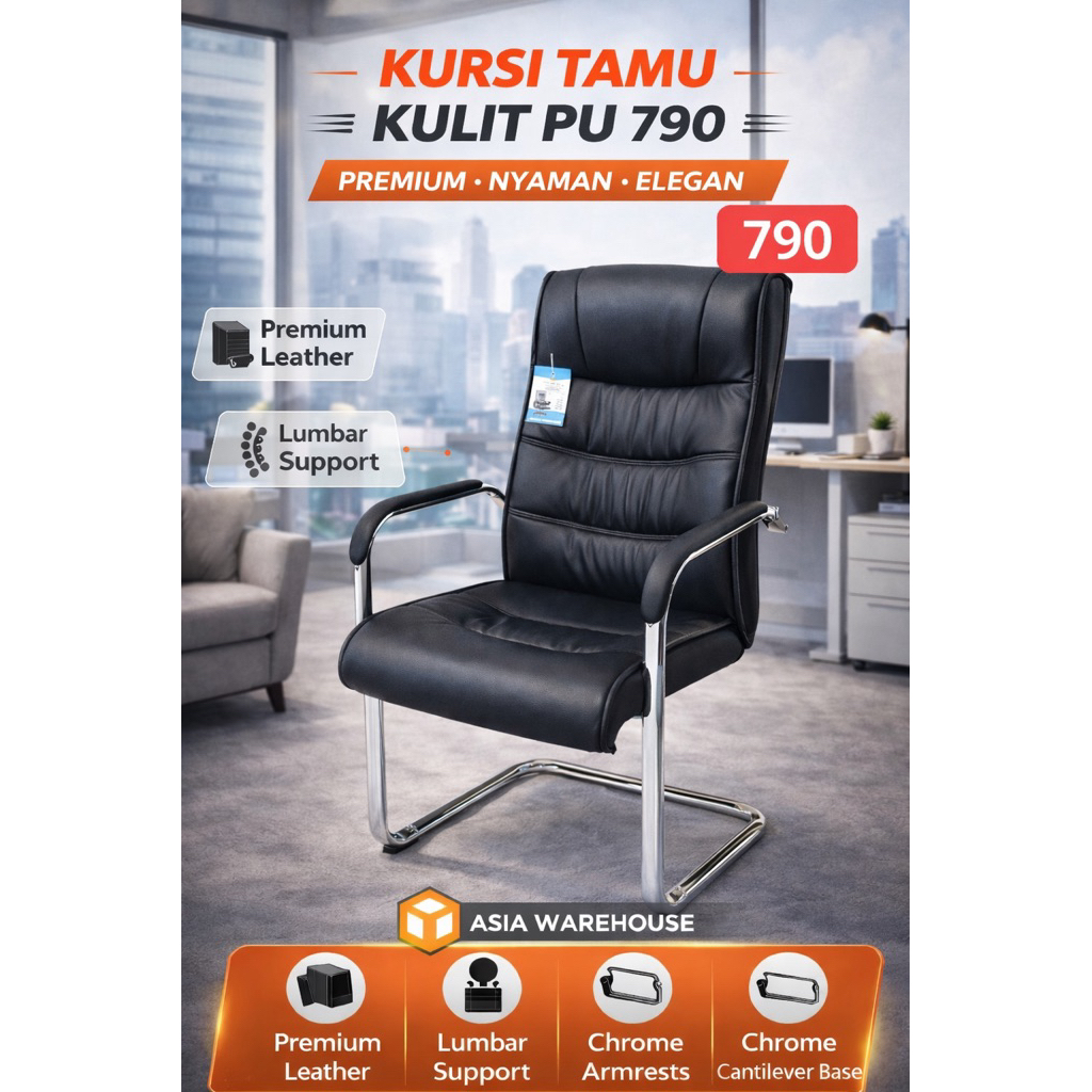 Kursi Kerja Kantor Murah / Kursi Kerja Kulit Manager Minimalis / MEDAN SUMUT