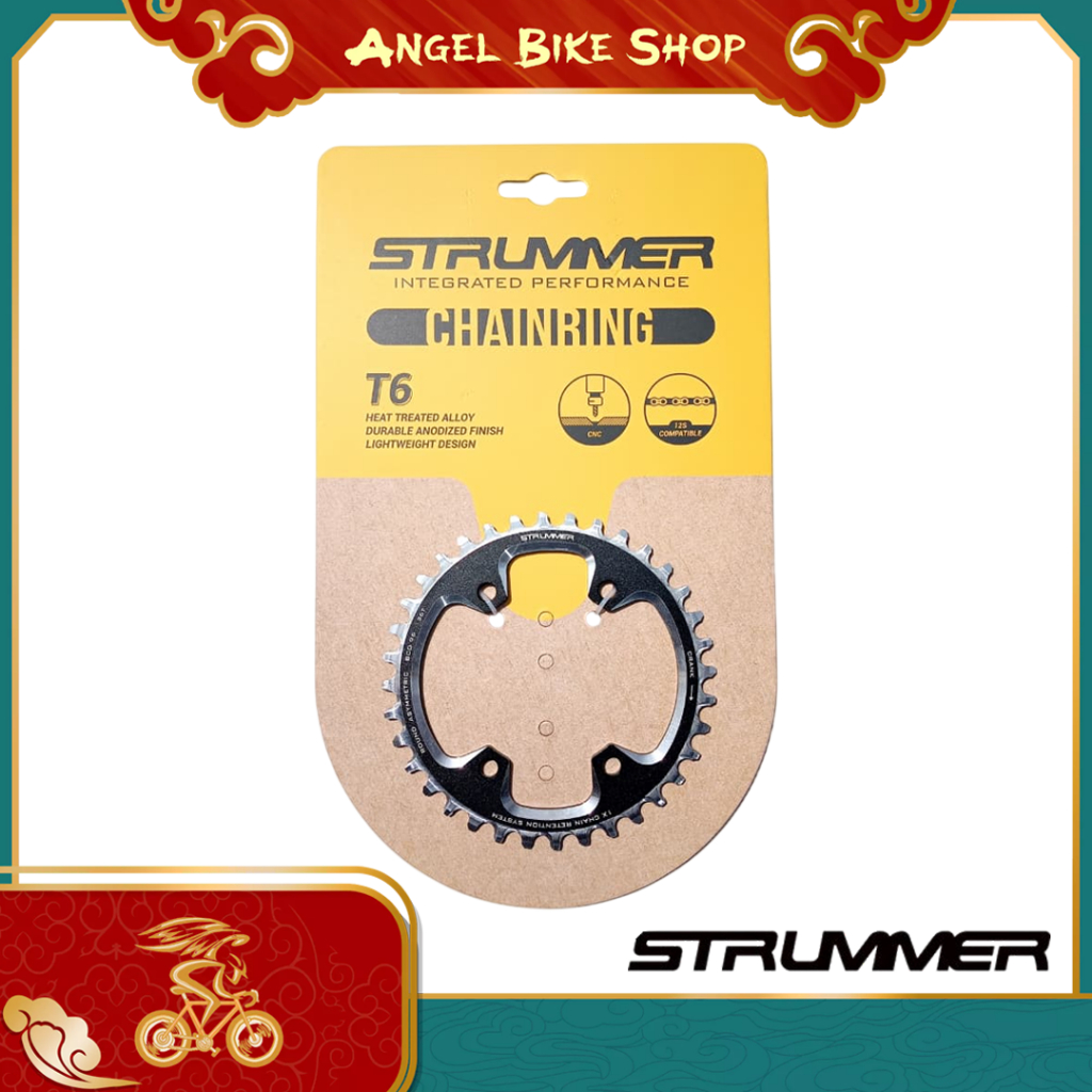 Chainring Strummer BCD 96 Asymmetric Round 32T 34T 36T 38T 40T 42T
