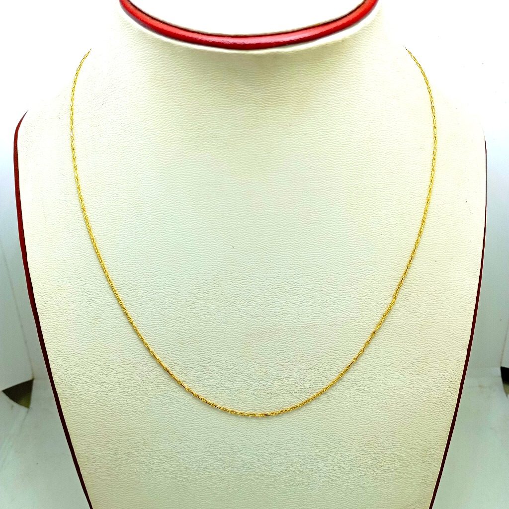 Harga/12pcs Bahan Kalung Fashion Rantai Padi Lapis Emas Kalung Imitasi Lusinan