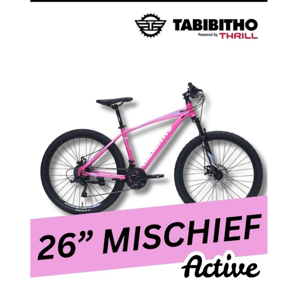 Sepeda MTB 26 THRILL TABIBITHO MISCHIEF ACTIVE SHIMANO - Pink