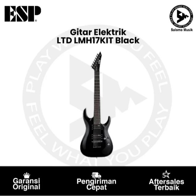 Gitar Elektrik ESP LTD LMH 17 Kit Black Original