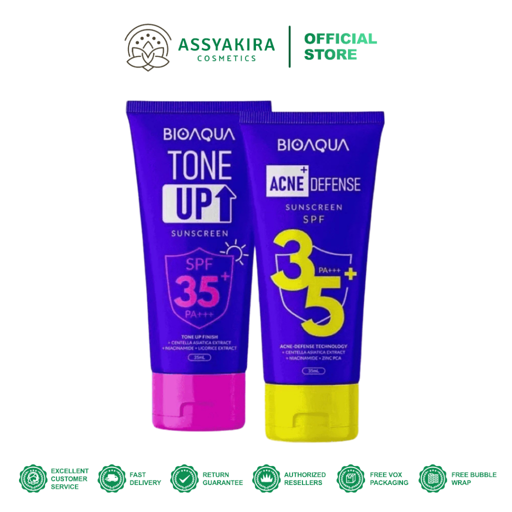 Bioaqua Sunscreen SPF35+++ Tone Up | Acne Defense